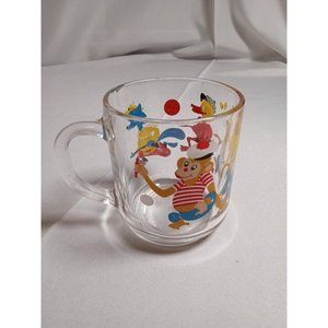 Arcoroc France Cartoon Character Glass Mug 3.5" Tall -1 CHIP (6a5)